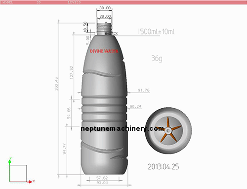 1500ml bottle design