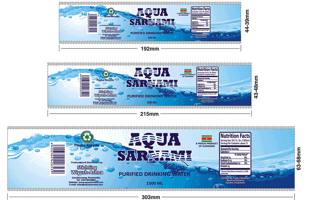 Aqua Label Design Bottle Water Production Machine