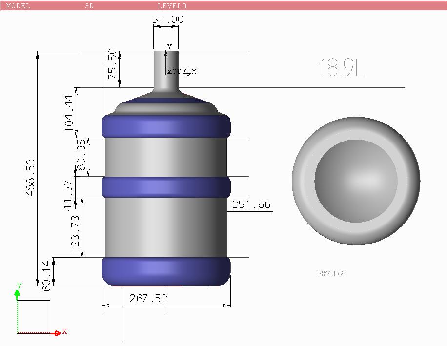 5 gallon bottle design