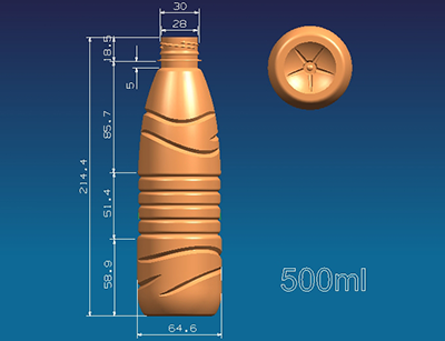 bottle design by neptune machine for water bottle