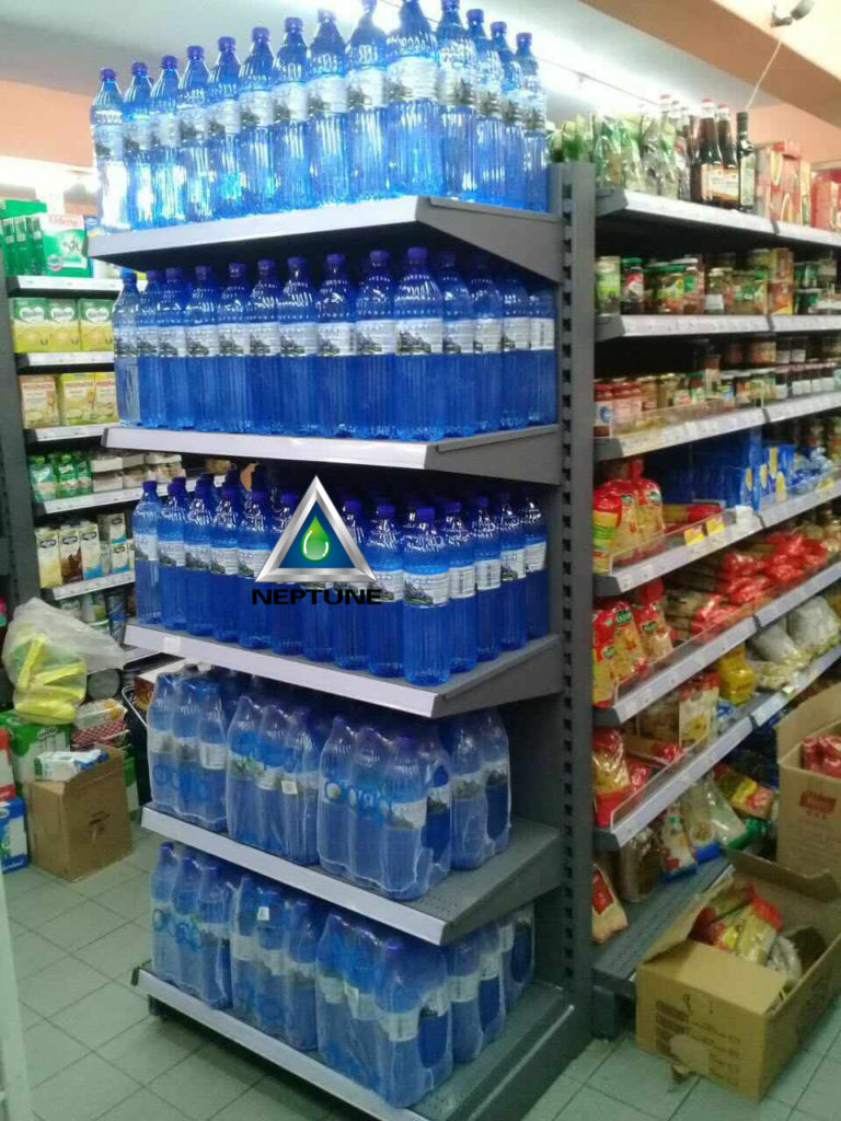 bottle water for sales in the shop