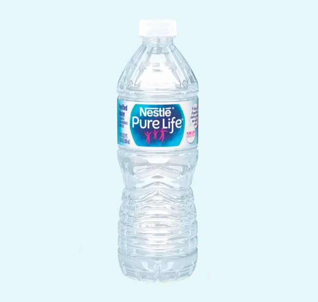 pure bottled water
