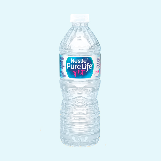 pure bottled water
