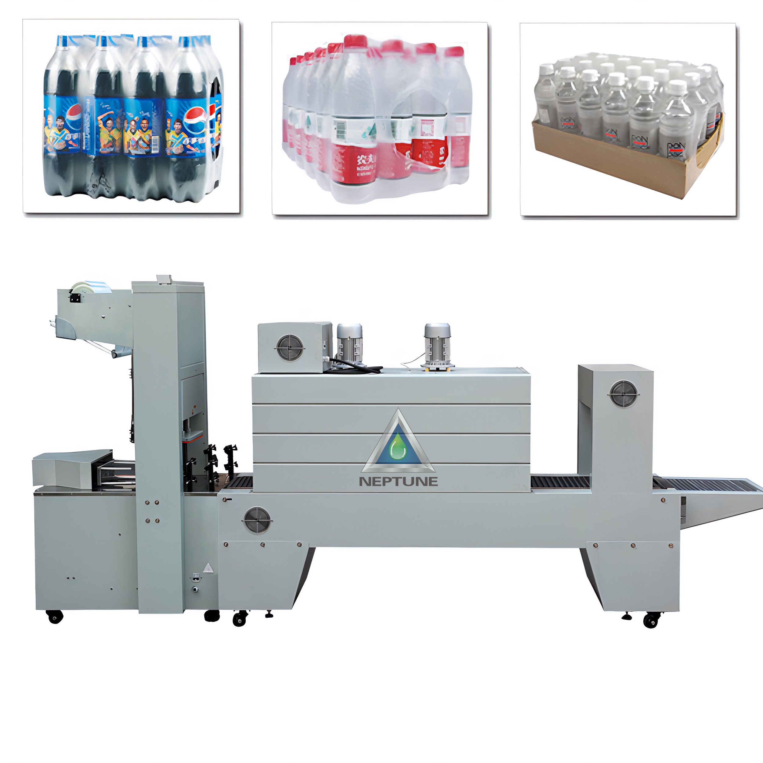 Semiautomatic Wrap Package Machine 1 wrapping shrink package machine for water bottle