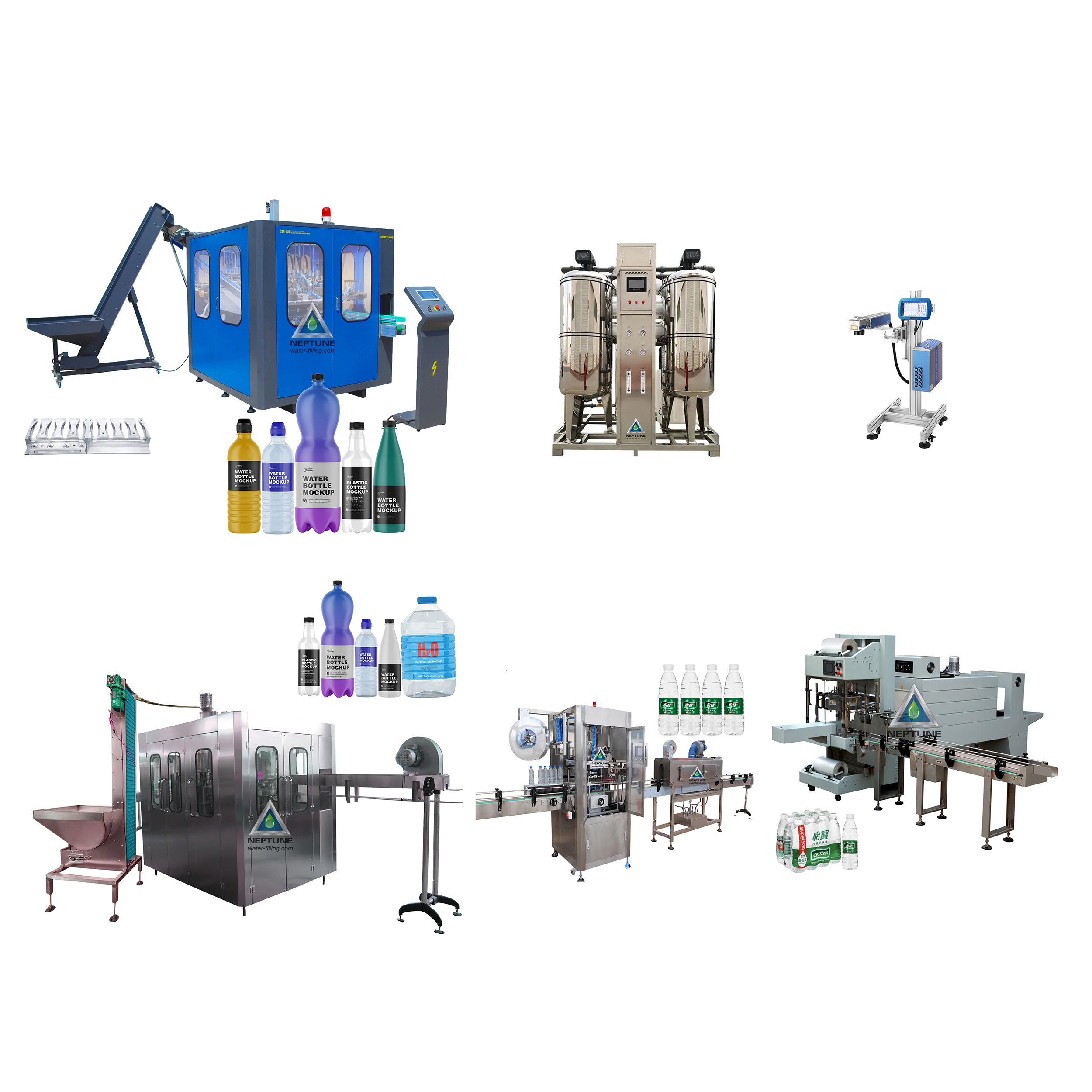 6IN1 WATER BOTTLING MACHINE PLANT