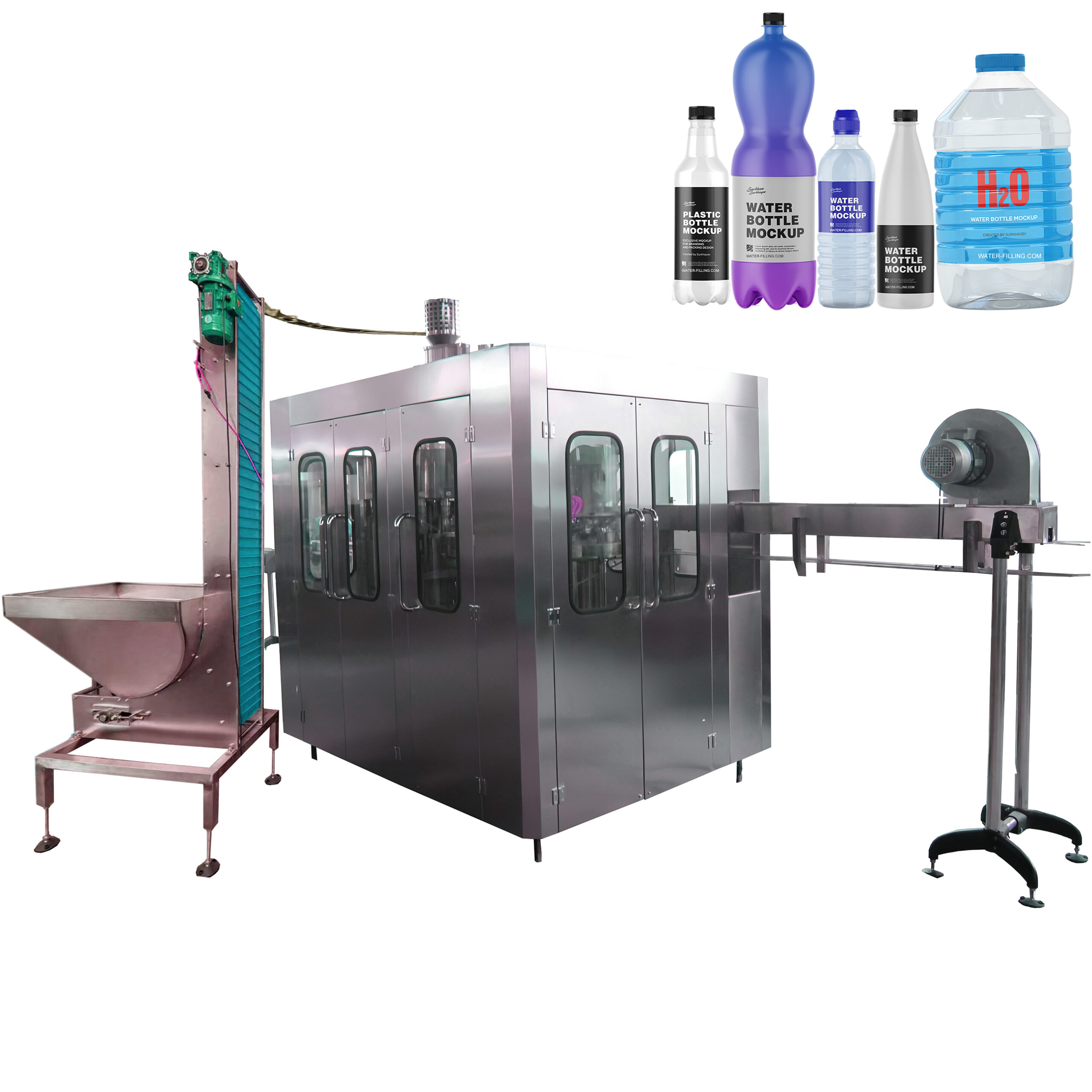 bottled water filling machine scaled